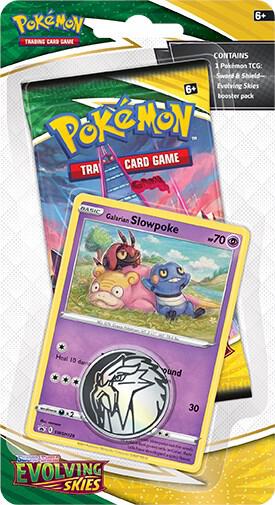 Pokemon Evolving Skies Single Pack Blister [Galarian Slowpoke] - SWSH07