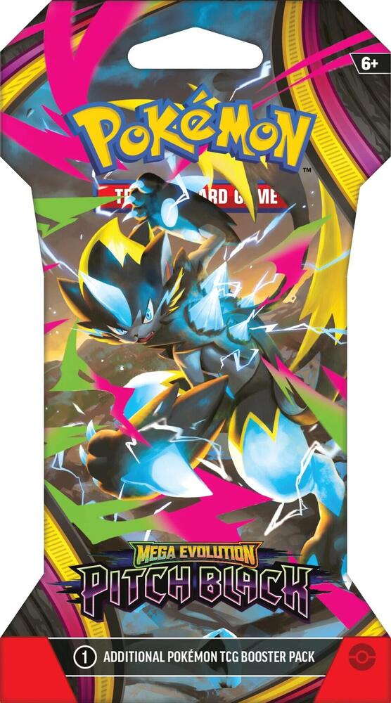 Pokemon Pitch Black Sleeved Booster Pack - ME05