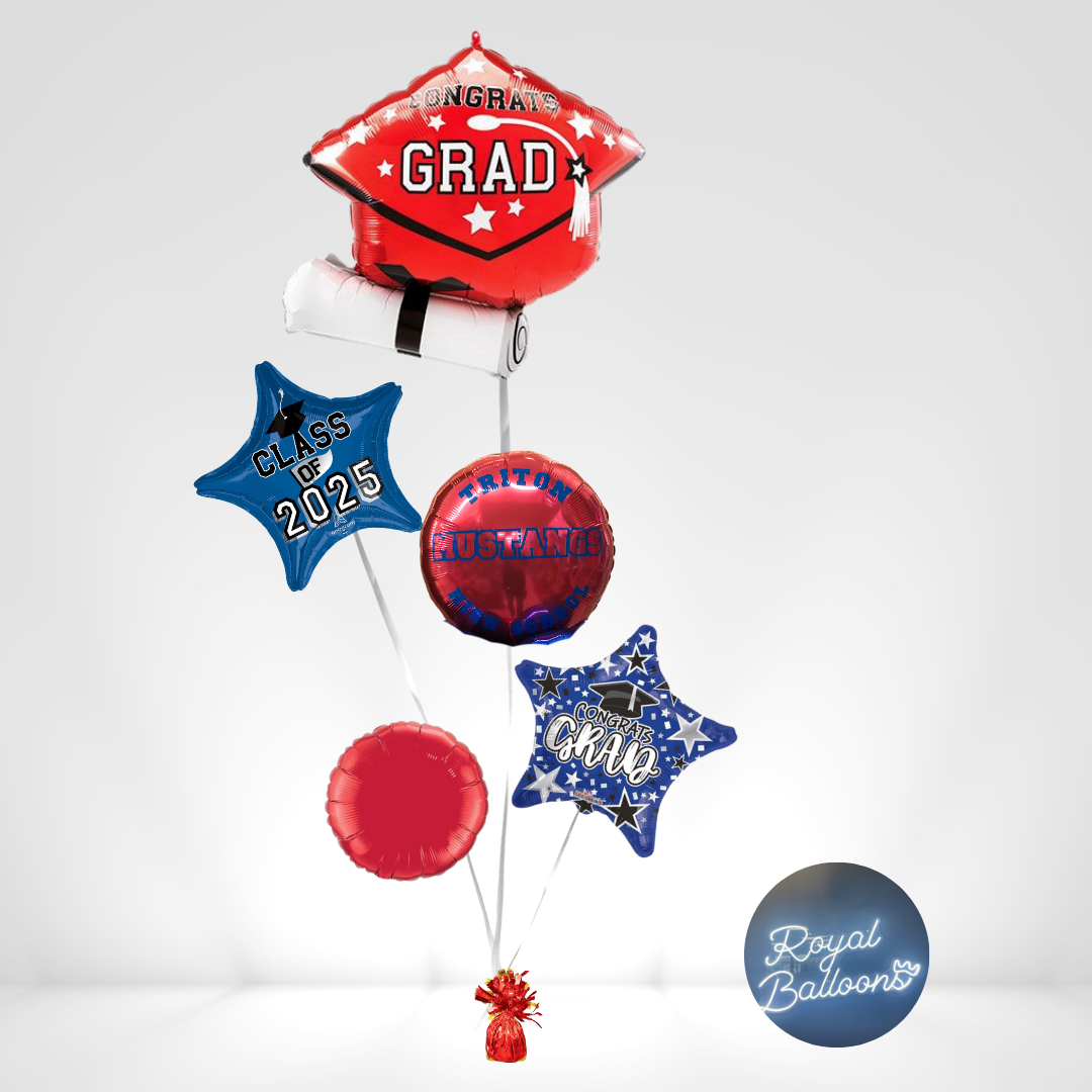 Triton High School Graduation Balloon Bouquet – Class of 2025