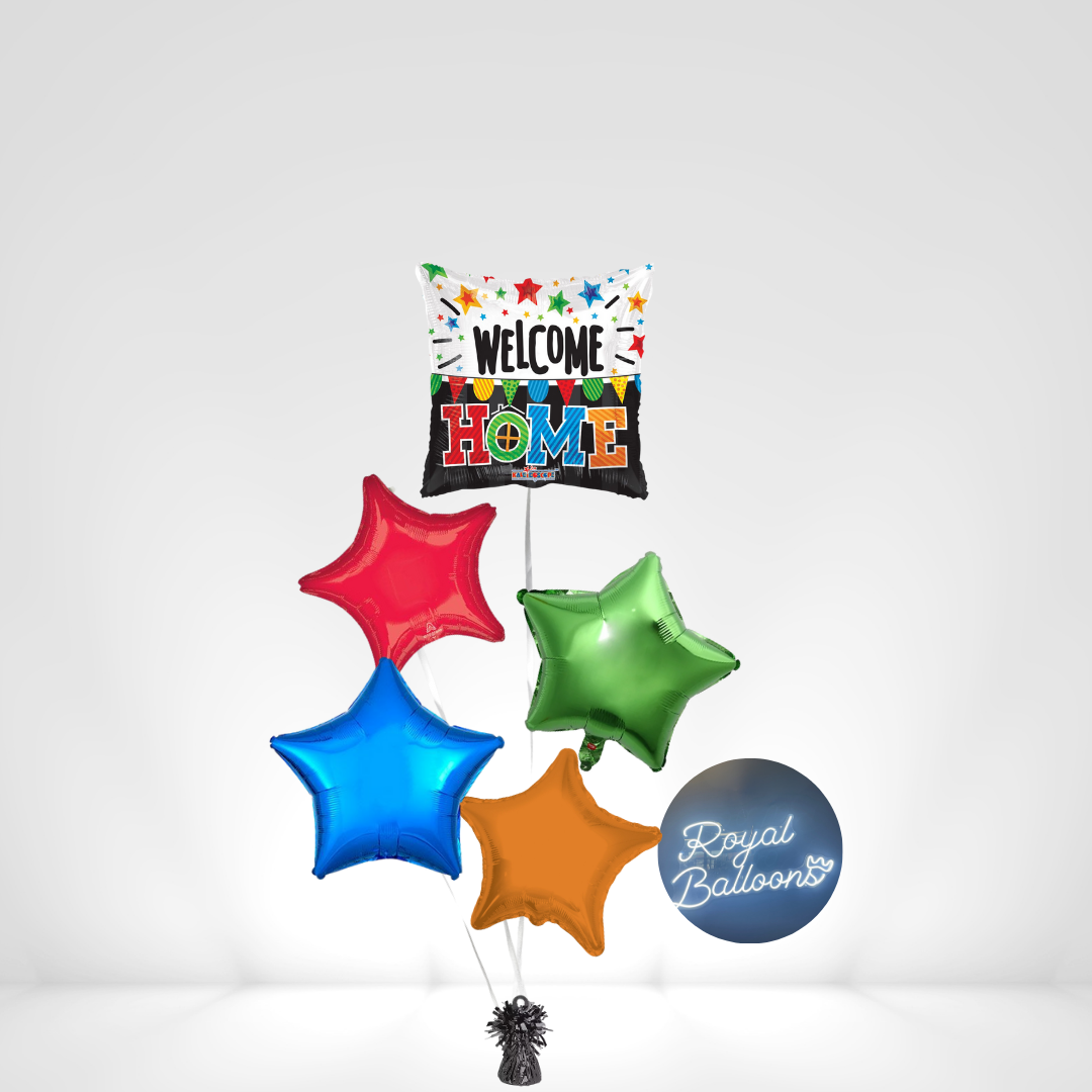 Welcome Home Celebration Star Balloon Bouquet