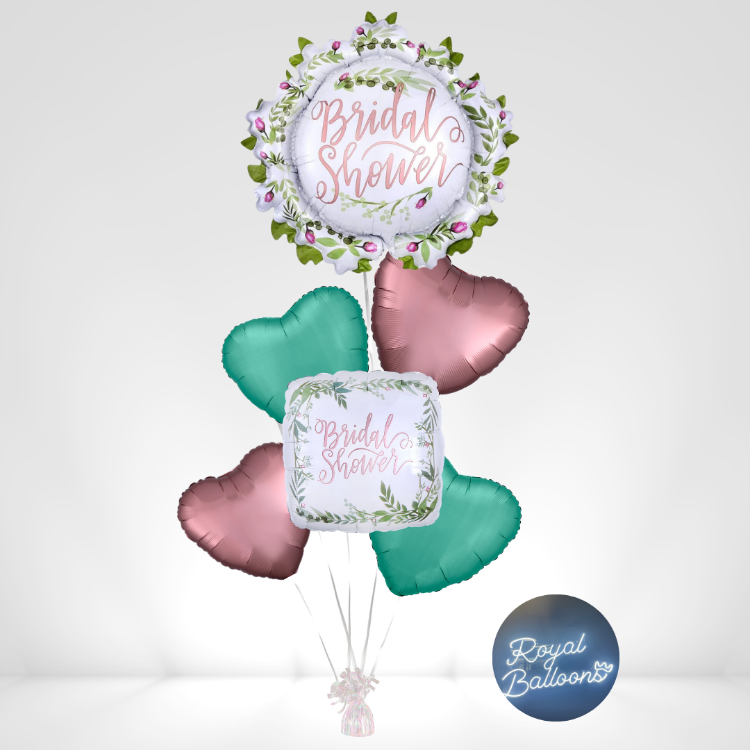 Floral Bridal Shower Balloon Bouquet