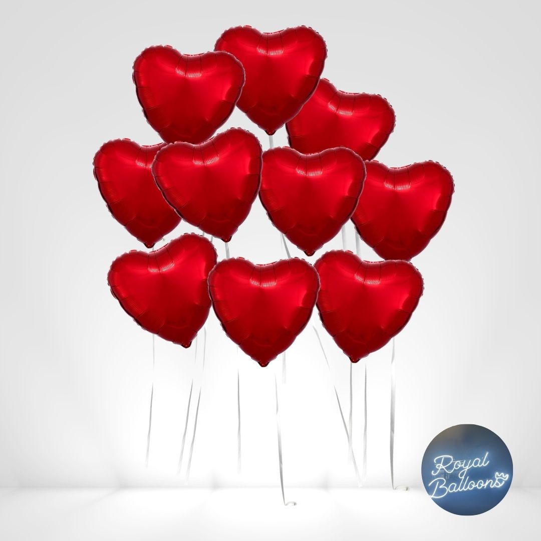 A Dozen Reasons to Smile: 12 Classic Red Hearts