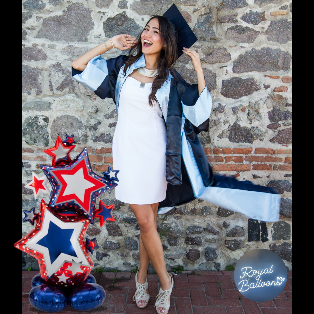 Jumbo Patriotic Star Graduation Balloon – 51"