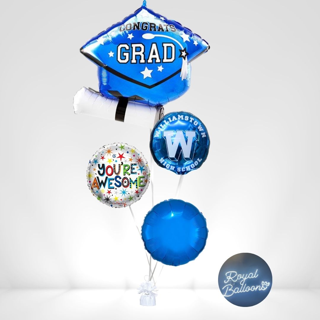 Williamstown High School Graduation Balloon Bouquet