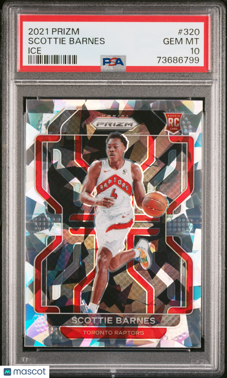 2021 Panini Prizm Scottie Barnes #320 Ice PSA 10
