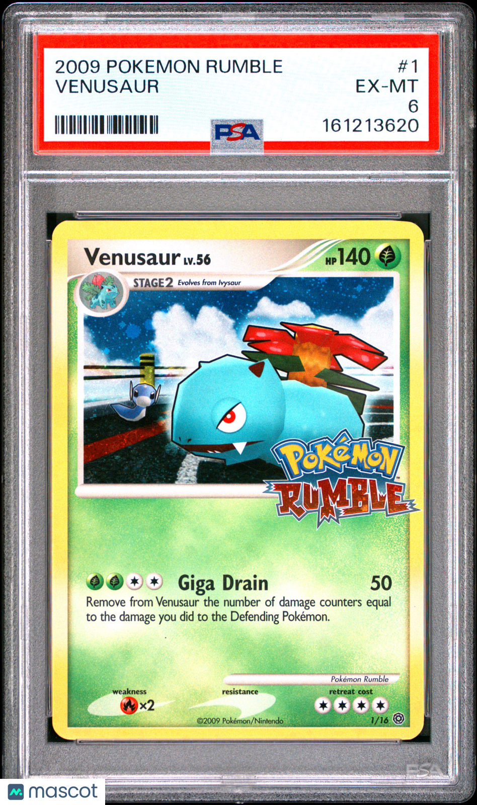 [POP 100] 2009 POKEMON RUMBLE VENUSAUR PSA 6 #1