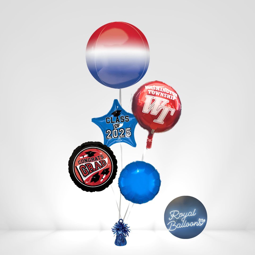 Washington Township High School Graduation Balloon Bouquet – Class of 2025